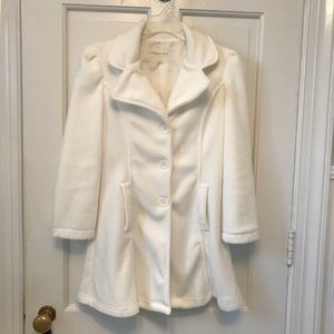 Winter white girls coat